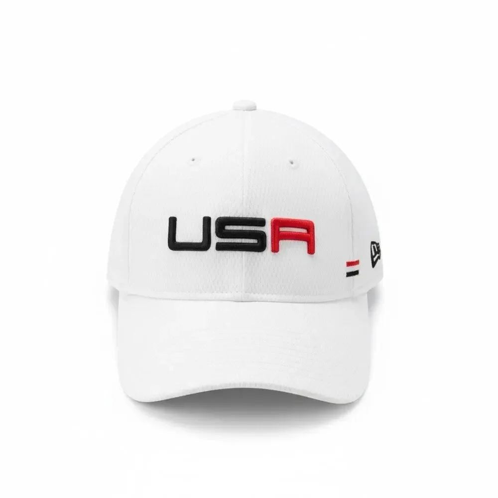 USA HAT Ryder Cup Practice Rounds New Era 9TWENTY White golf hat Women’s America